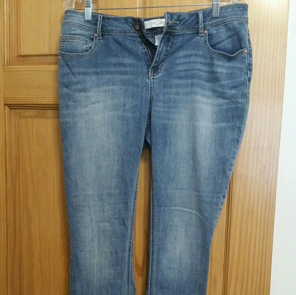CATO JEANS MODERN FIT SKINNY sz 12 FADED